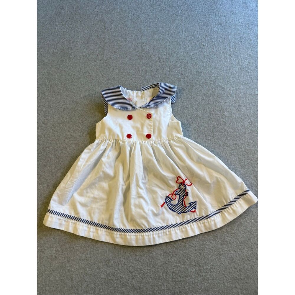vintage nautical sailor baby dress by Allison Ann 2T